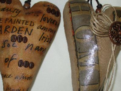 кофейные сердечки-тильда