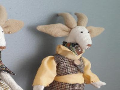 текстильные куклы Козочки handmade