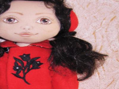 Текстильная игровая кукла Марийка, ав