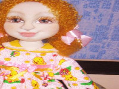Кукла Ксюша- текстильная , игровая , ав